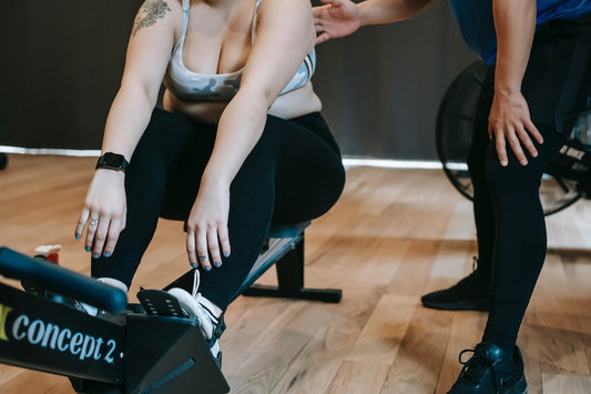 woman doing low impact exercise