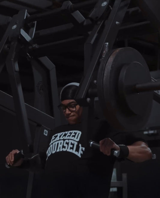 man training to failure